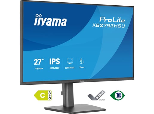 iiyama   27" Full HD Monitor - IPS, 120Hz, 1ms, Speakers, HDMI, DP