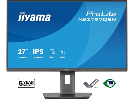 iiyama   27" Monitor - IPS, 75Hz, 1ms, Speakers, HDMI, DP