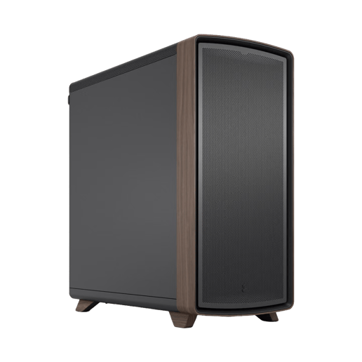 Fractal Summit Black Solid Mid Tower Gaming Case - Black 