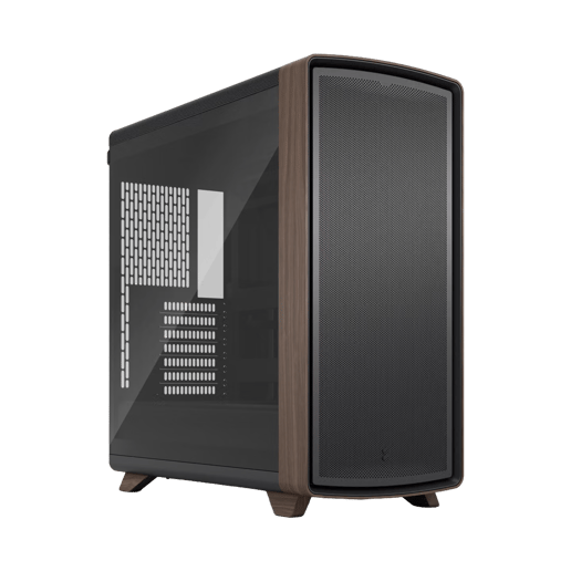 Fractal Summit Black TG Light Mid Tower Gaming Case - Black 