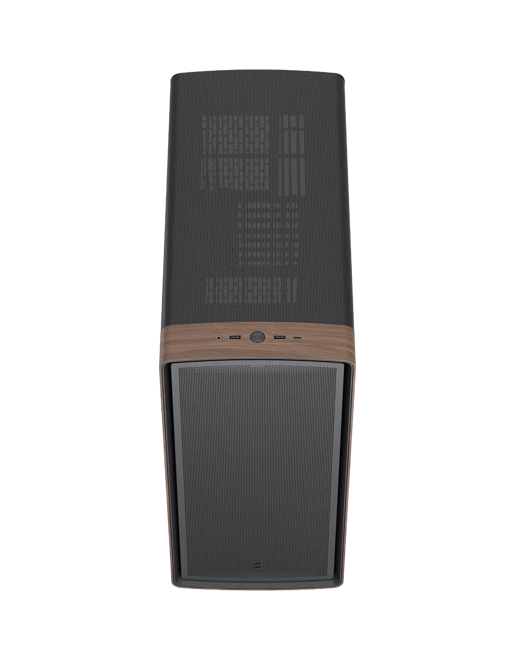 Fractal Summit Black TG Light Mid Tower Gaming Case - Black 