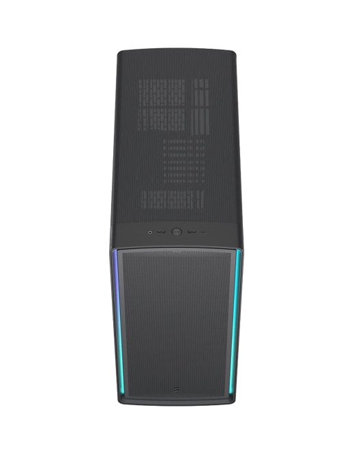 Fractal Summit Ambience Blackout TG Light Mid Tower Gaming Case - Black 