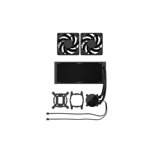 Fractal Design Radius 240 AIO CPU Cooler, Black