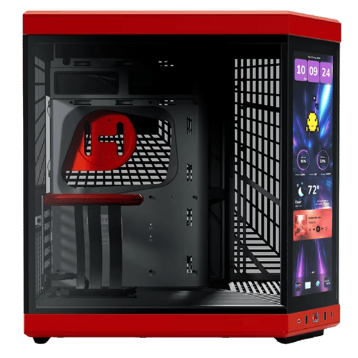 HYTE Y70 Touch Infinite Mid Tower Gaming Case - Red 
