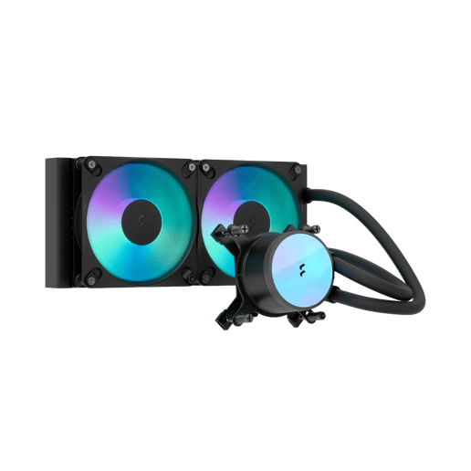 Fractal Design Radius 240 RGB AIO CPU Cooler, Black