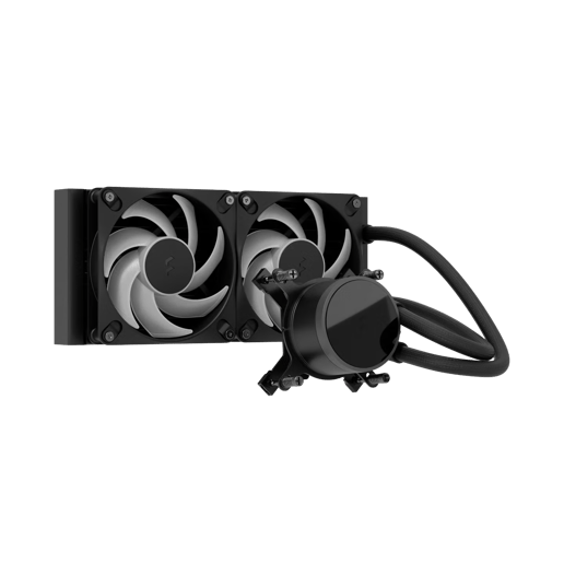 Fractal Design Radius 240 RGB AIO CPU Cooler, Black