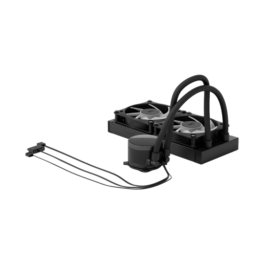 Fractal Design Radius 240 RGB AIO CPU Cooler, Black