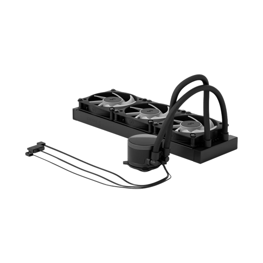 Fractal Design Radius 360 RGB AIO CPU Cooler, Black
