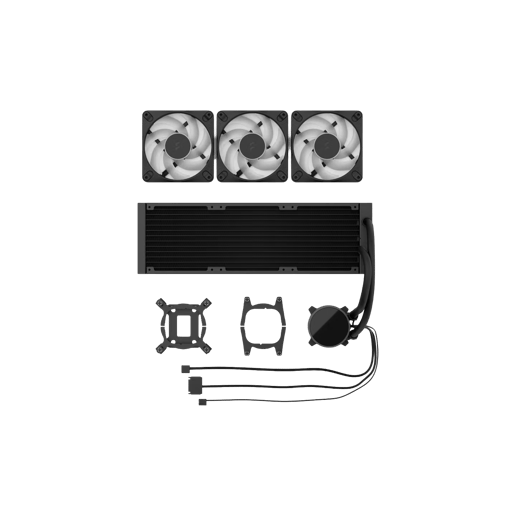 Fractal Design Radius 360 RGB AIO CPU Cooler, Black