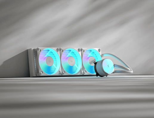 Fractal Design Radius 360 RGB AIO CPU Cooler, White