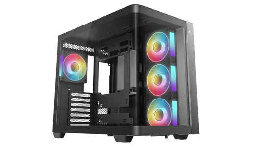 DeepCool CG530U 4F Mid Tower Gaming Case - Black 