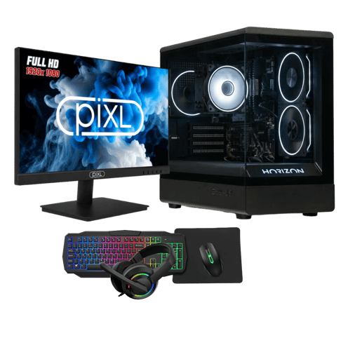 Horizon Ryzen 7 5700G Pre-built Gaming PC in Black with PC & Bundle