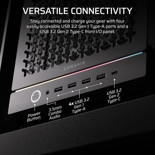 Corsair FRAME 5000D RS Mid Tower Gaming Case - Black 