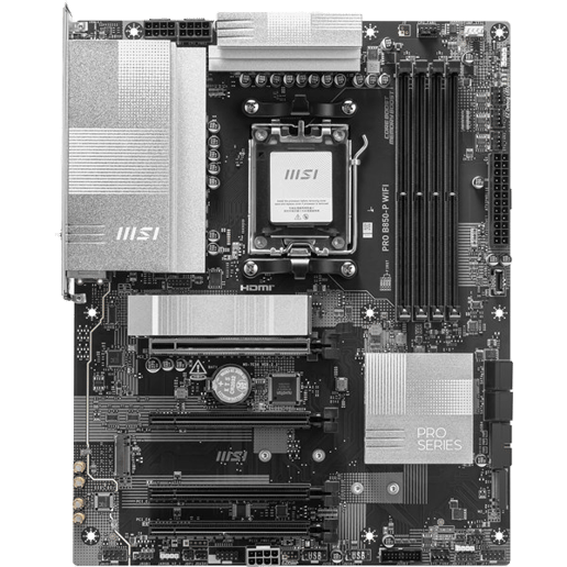MSI PRO B850-P WIFI ATX Motherboard for AMD AM5 CPUs