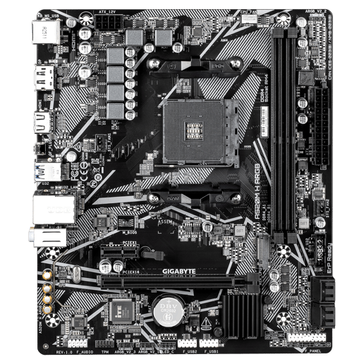AMD A520M H ARGB mATX Motherboard for AMD Socket AM4 CPUs