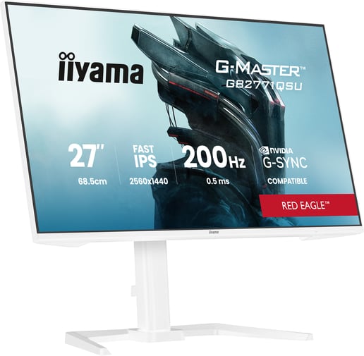 iiyama GB2771QSU-W1 27" Gaming Monitor - Fast IPS, 200Hz, 0.5ms, Speakers, HDMI