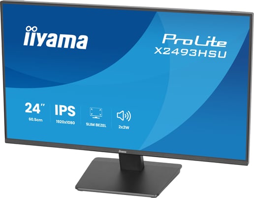 iiyama X2493HSU-B1 24" Full HD Monitor - IPS, 120Hz, 1ms, Speakers, HDMI, DP