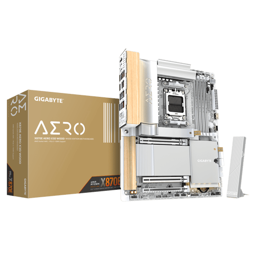 Gigabyte X870E AERO X3D WOOD ATX AM5 Motherboard
