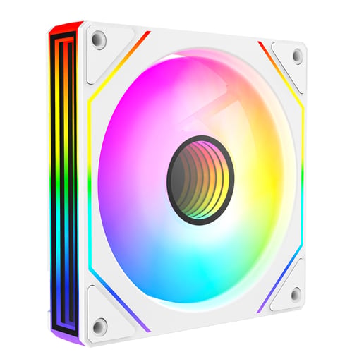 CiT Pro Storm Infinity 120mm ARGB PWM Case Fan in White