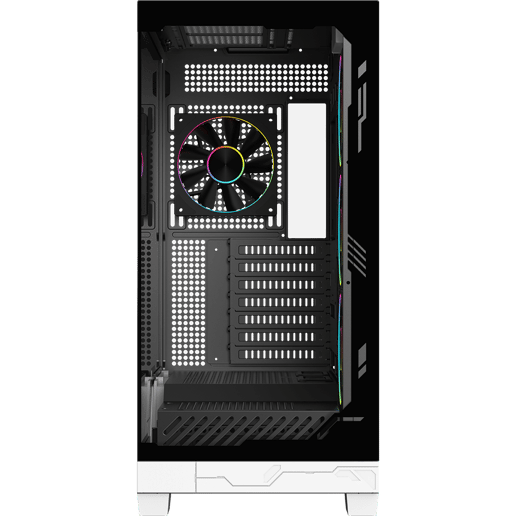 Powercool PC-ULTRA-WHT Mid Tower Gaming Case - Black/White 
