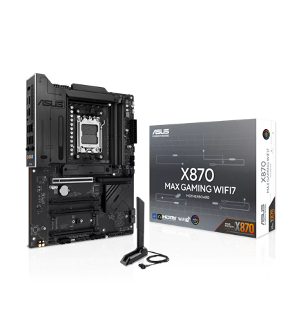 ASUS X870 MAX GAMING WIFI7 ATX Motherboard for AMD Socket AM5 CPUs