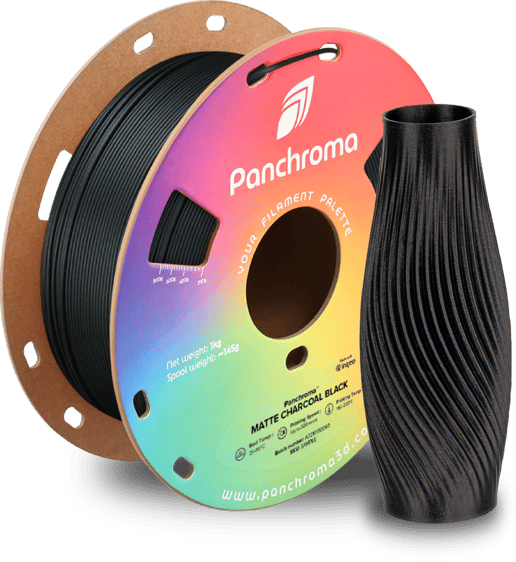 Panchroma PLA 3D Filament Matte Charcoal Black