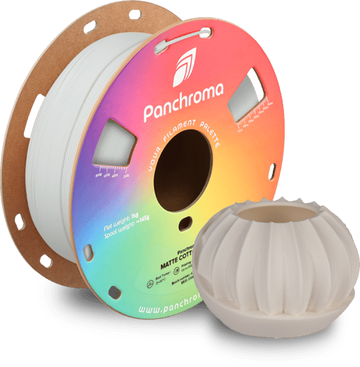 Panchroma PLA 3D Filament Matte Cotton White