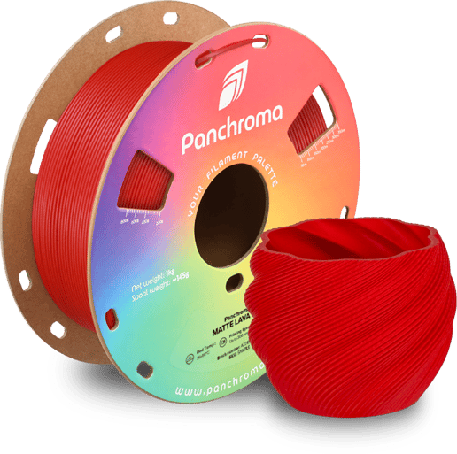 Panchroma PLA 3D Filament Matte Lava Red