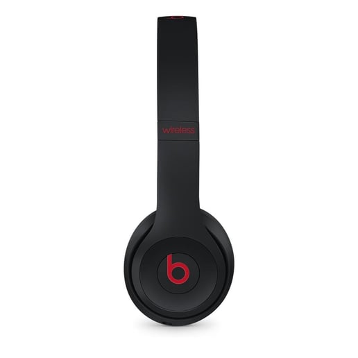 Beats Solo3 On-Ear Wireless Headphones (Defiant Black/Red) - The Beats Decade Collection