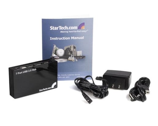 StarTech.com Hub - 7 ports - USB 2.0 - Hi-Speed USB