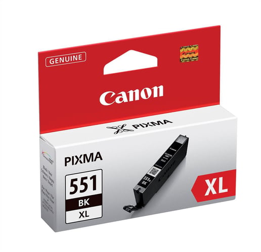 Canon CLI-551BKXL (1,130 Photos) High Yield Black Ink Cartridge