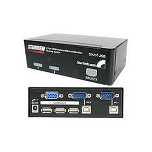 StarTech.com 2-Port StarView USB KVM Switch Kit with Cables