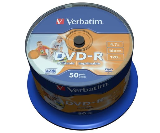 Verbatim 16x Printable DVD-R
