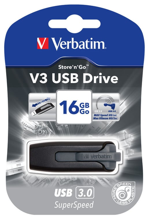 16GB Verbatim Store 'n' Go V3 USB 3.0 Flash Drive
