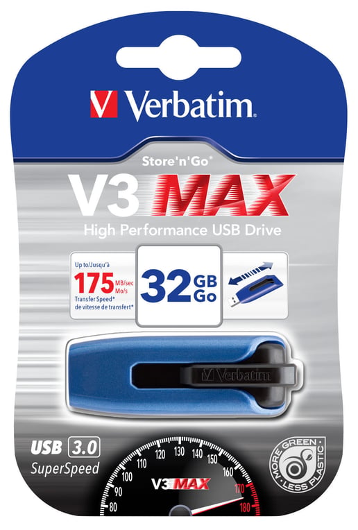 32GB Verbatim V3 MAX USB 3.0 Flash Drive