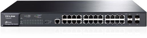 TP-Link JetStream 24-Port Gigabit PoE Rackmount Switch 
