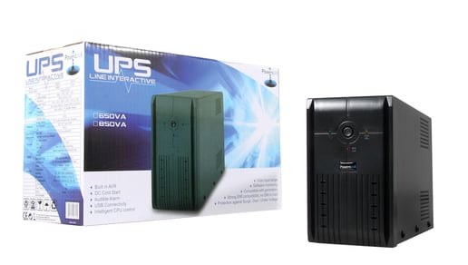 Powercool Smart UPS 850VA 2 x UK Plug, RJ45 x 2, USB LED Display