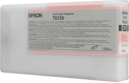 Epson T6536 UltraChrome K3 Ink Cartridge - 200ml (Vivid Light Magenta)
