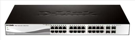 D-Link DGS-1210-28P 28-port Gigabit Smart PoE Switch with 4 SFP Ports