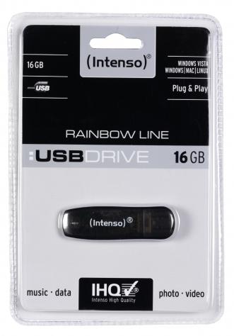 16GB Intenso Rainbow Line USB 2.0 Flash Drive