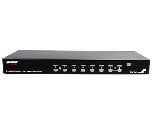StarTech.com 8-Port (1U) Rackmount USB KVM Switch with On Screen Display (OSD)