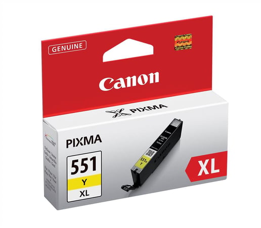 Canon CLI-551YXL (Yield: 685 Pages) High Yield Yellow Ink Cartridge