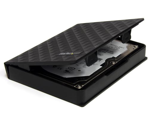 StarTech.com 2.5 inch Anti-Static Hard Drive Protector Case - (Black)