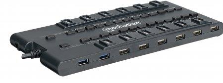 Manhattan MondoHub 28 Port USB Hub (Black)