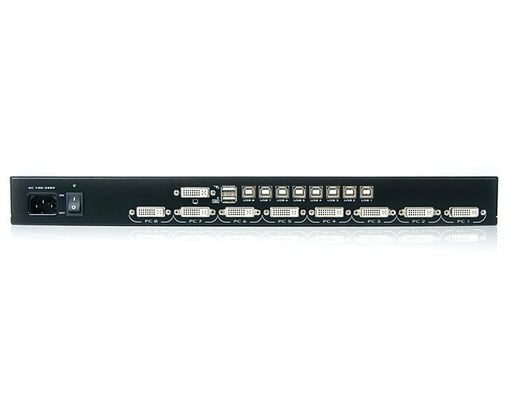 StarTech.com 8-Port (1U) Rack Mount DVI USB KVM Switch
