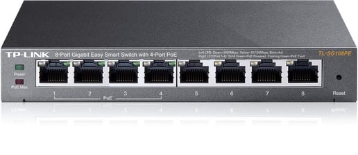 TP-Link TL-SG108PE 8-Port Gigabit Desktop Switch 