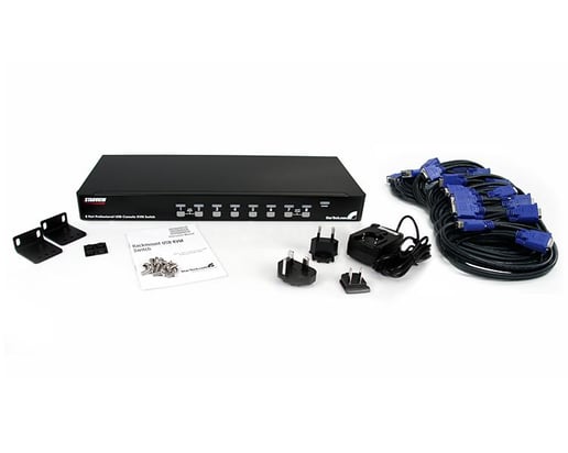 StarTech.com 8-port (1U) Rackmount USB KVM Switch with On Screen Display (OSD)