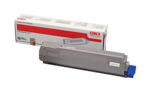 OKI 44643003 (Yield: 7,300 Pages) Cyan Toner Cartridge