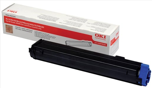 OKI 43979102 (Yield: 3,500 Pages) Black Toner Cartridge