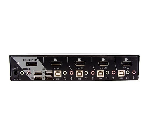StarTech.com 4-Port USB DisplayPort KVM Switch with Audio